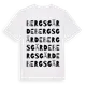 White t-shirt med Bergsgärde ordlek t-shirt