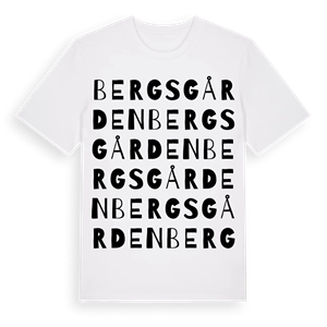 Bergsgården ordlek t-shirt – ekologisk bomull t-shirt från Pinshirt