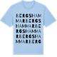 Blue Soul t-shirt med Bergshammar ordlek t-shirt