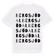 Bergsjödal ordlek t-shirt