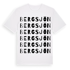 Bergsjön ordlek t-shirt – ekologisk bomull t-shirt från Pinshirt