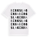 White t-shirt med Bergslagerna ordlek t-shirt