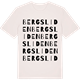 Vintage White t-shirt med Bergsliden ordlek t-shirt