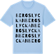 Blue Soul t-shirt med Bergslyckan ordlek t-shirt