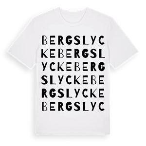 Bergslycke ordlek t-shirt – ekologisk bomull t-shirt från Pinshirt