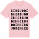 Pink Cotton t-shirt med Bergudden ordlek t-shirt