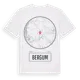 White t-shirt med Bergum t-shirt