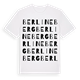 White t-shirt med Berlineberg ordlek t-shirt