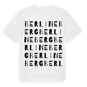 Berlineberg ordlek t-shirt – ekologisk bomull t-shirt från Pinshirt