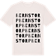 Vintage White t-shirt med Bernstorp ordlek t-shirt
