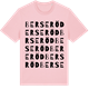 Pink Cotton t-shirt med Berseröd ordlek t-shirt