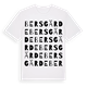 White t-shirt med Bersgärde ordlek t-shirt