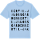 Blue Soul t-shirt med Bertil-Jakobsgården ordlek t-shirt