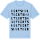 Blue Soul t-shirt med Bertshult ordlek t-shirt