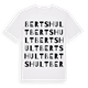 Bertshult ordlek t-shirt