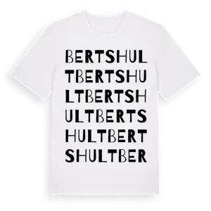 Bertshult ordlek t-shirt – ekologisk bomull t-shirt från Pinshirt
