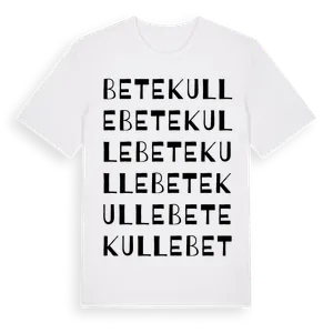 Betekulle ordlek t-shirt – ekologisk bomull t-shirt från Pinshirt