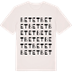 Vintage White t-shirt med Betet ordlek t-shirt