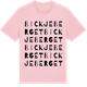 Pink Cotton t-shirt med Bickjeberget ordlek t-shirt