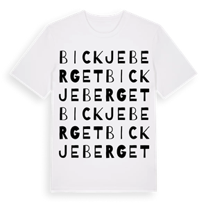 Bickjeberget ordlek t-shirt – ekologisk bomull t-shirt från Pinshirt