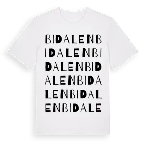 Bidalen ordlek t-shirt – ekologisk bomull t-shirt från Pinshirt