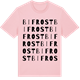 Pink Cotton t-shirt med Bifrost ordlek t-shirt