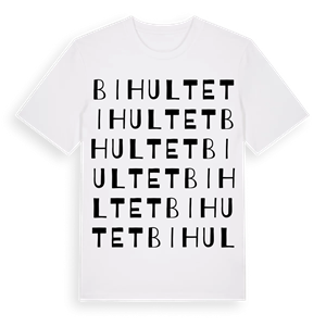 Bihultet ordlek t-shirt – ekologisk bomull t-shirt från Pinshirt