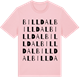 Pink Cotton t-shirt med Billdal ordlek t-shirt