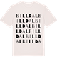 Vintage White t-shirt med Billdal ordlek t-shirt