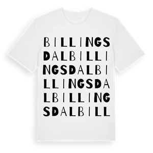 Billingsdal ordlek t-shirt – ekologisk bomull t-shirt från Pinshirt