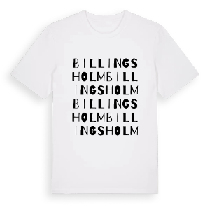 Billingsholm ordlek t-shirt – ekologisk bomull t-shirt från PinShirt