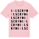 Pink Cotton t-shirt med Bilseryd ordlek t-shirt