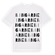 White t-shirt med Bingarne ordlek t-shirt