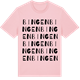 Pink Cotton t-shirt med Bingen ordlek t-shirt