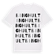 White t-shirt med Binghult ordlek t-shirt