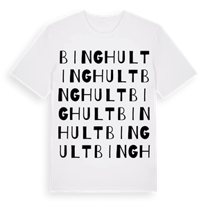 Binghult ordlek t-shirt – ekologisk bomull t-shirt från Pinshirt