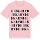 Pink Cotton t-shirt med Binkaryd ordlek t-shirt