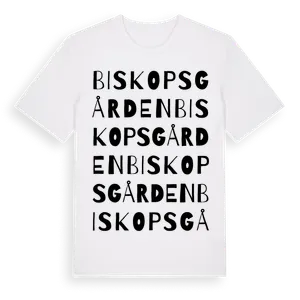Biskopsgården ordlek t-shirt – ekologisk bomull t-shirt från Pinshirt
