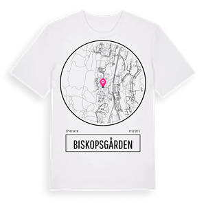 Biskopsgården t-shirt – ekologisk bomull t-shirt från Pinshirt