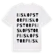 White t-shirt med Biskopstorp ordlek t-shirt