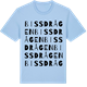 Blue Soul t-shirt med Bissdrågen ordlek t-shirt