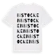 White t-shirt med Bistocken ordlek t-shirt