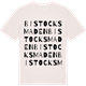 Vintage White t-shirt med Bistocksmaden ordlek t-shirt