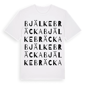 Bjälkebräcka ordlek t-shirt – ekologisk bomull t-shirt från Pinshirt
