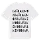 White t-shirt med Bjälkemon ordlek t-shirt