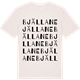 Vintage White t-shirt med Bjällane ordlek t-shirt