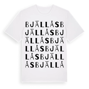 Bjällås ordlek t-shirt – ekologisk bomull t-shirt från Pinshirt
