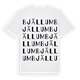 Bjällum ordlek t-shirt