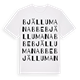 Bjällumanabbe ordlek t-shirt