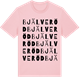 Pink Cotton t-shirt med Bjälveröd ordlek t-shirt
